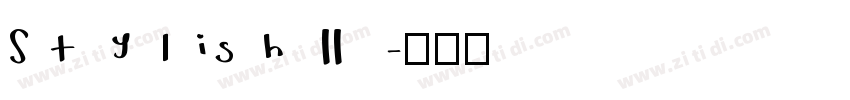 Stylish II字体转换